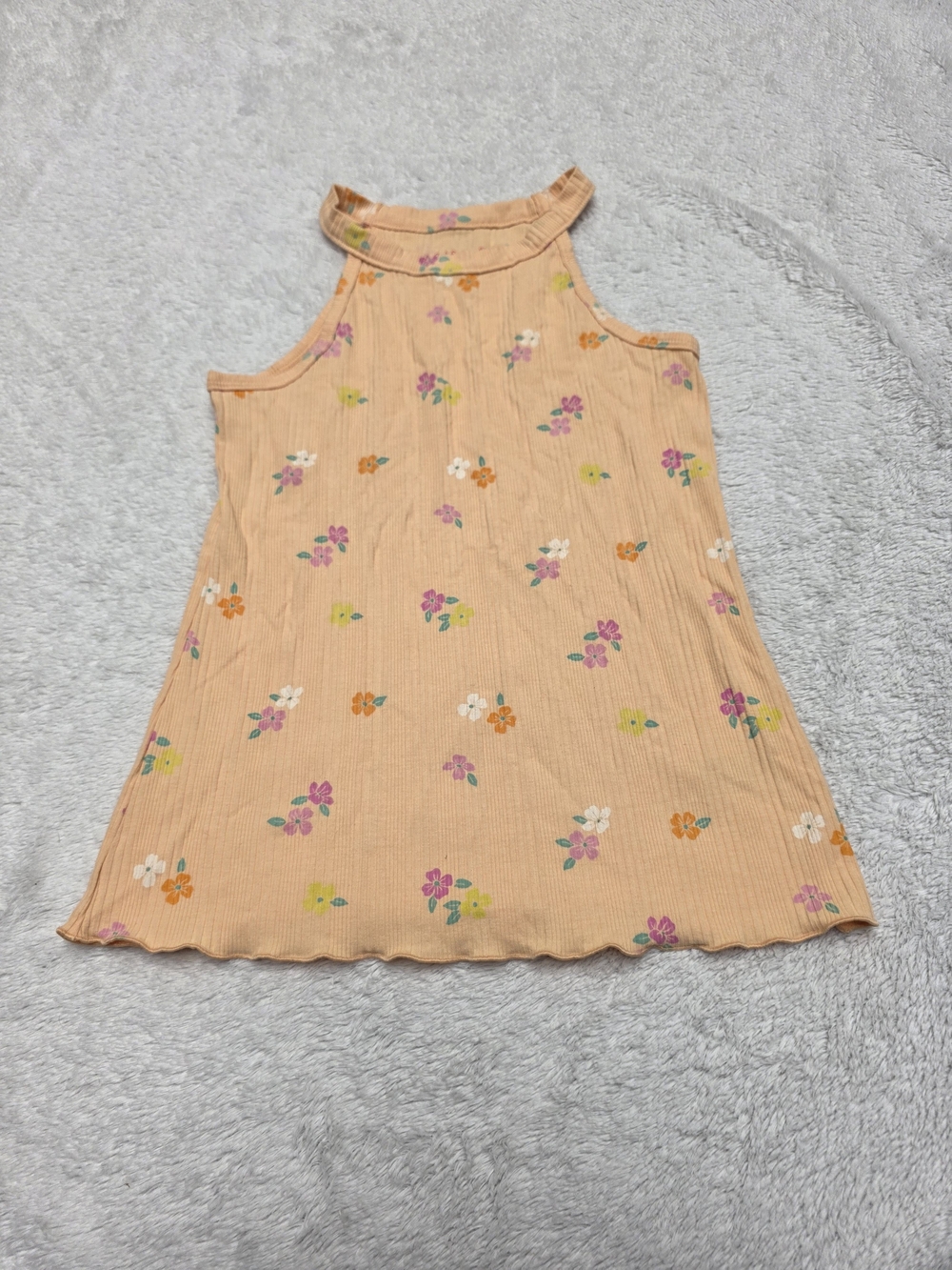 Cat & Jack Peach Floral Halter Tank Top
